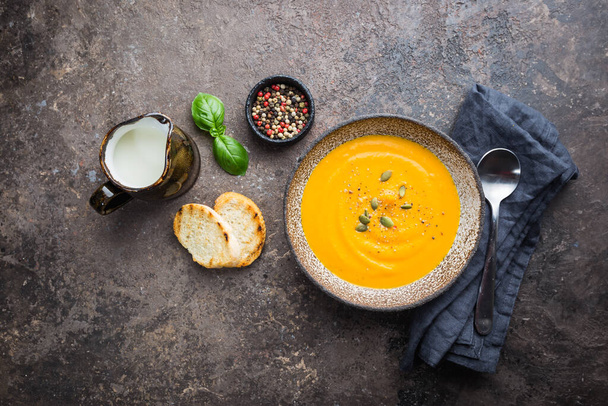 Vegetarian pumpkin soup - Photo, Image