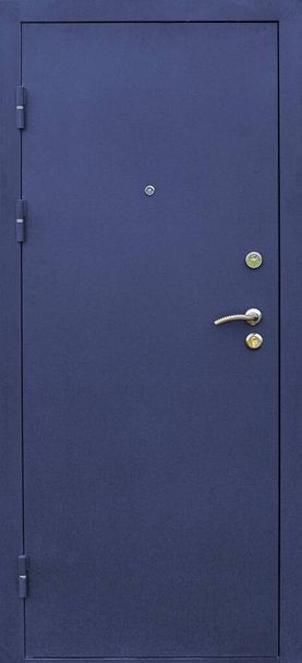 Modelo de entrada porta de metal isolado no fundo branco - Foto, Imagem