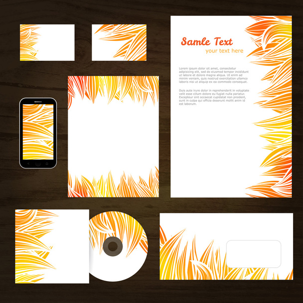 Corporate identity template. Vector company style. - Vector, afbeelding