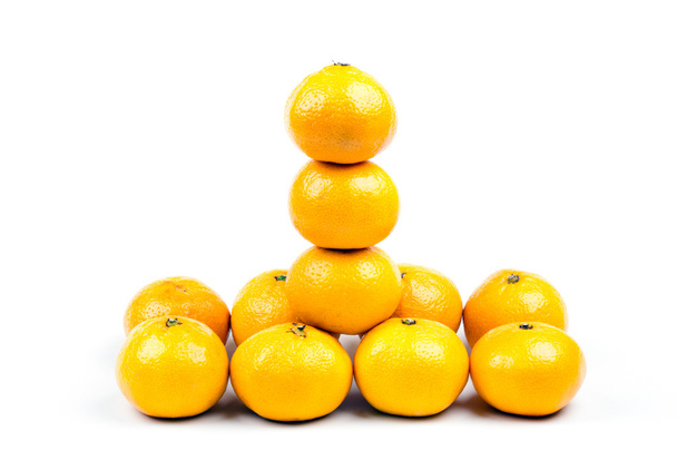 Tangerines isolated on white background - Photo, Image