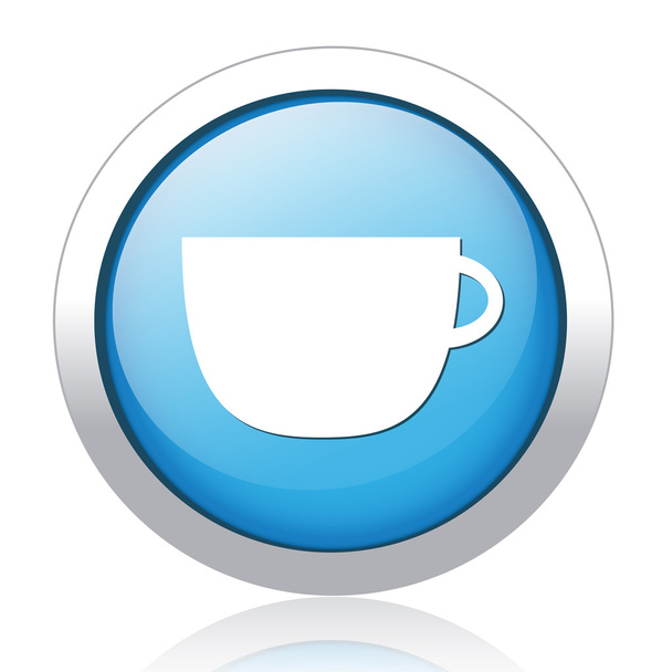 Coffee button - Vector, Image