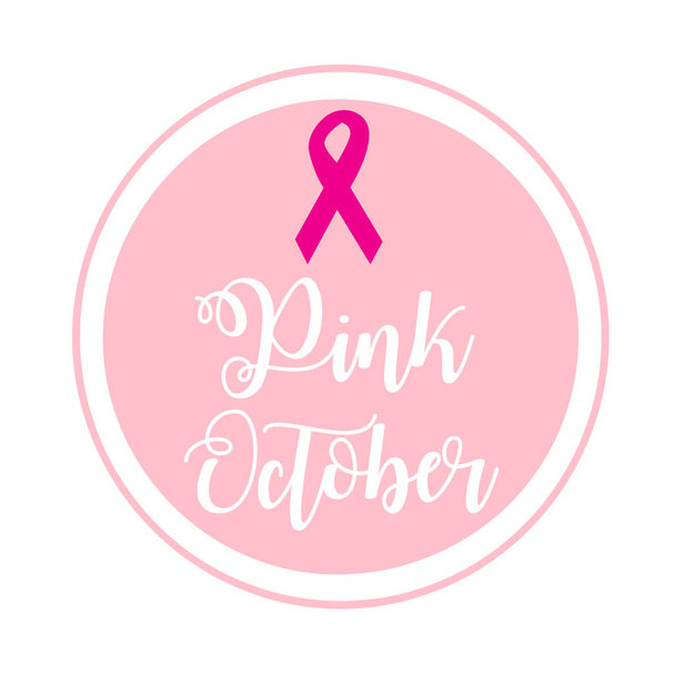 Rosa ottobre simbolo e il cancro al seno mese di consapevolezza - Foto, immagini