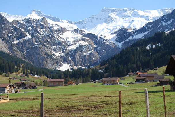View from Adelboden on Steghorn mountains - Photo, Image