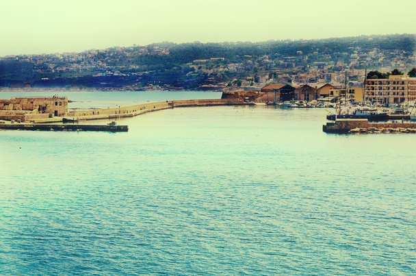 Chania régi velencei kikötő. Crete, Görögország - Fotó, kép