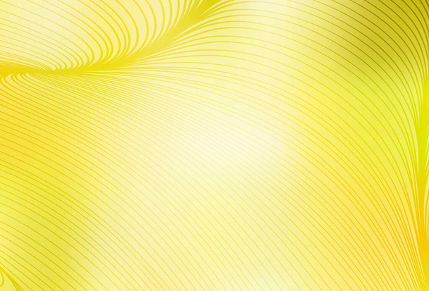 Világos sárga vektor textúra hajlított vonalakkal. Okos illusztráció absztrakt stílusban, gradiens vonalakkal. Az üzleti terv mintája. - Vektor, kép