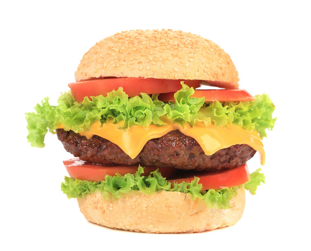 Big appetizing hamburger. - Foto, Imagem