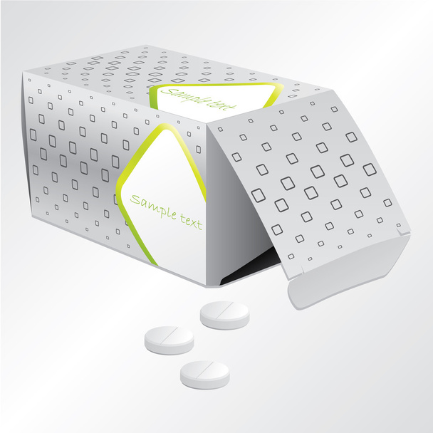 Pill box design - Vector, Image