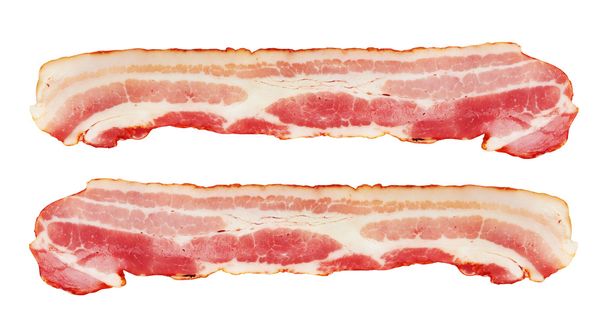 Свежий нарезанный свиной бекон
 - Фото, изображение