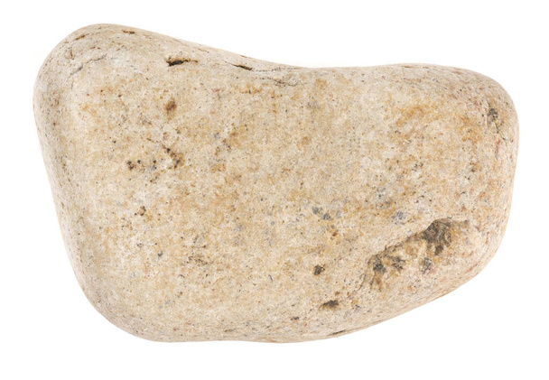 Piedra grande natural, adoquín aislado sobre fondo blanco. piedras para baños y saunas - Foto, imagen