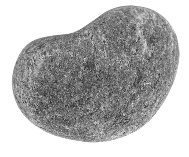 Piedra grande natural, adoquín aislado sobre fondo blanco. piedras para baños y saunas - Foto, Imagen