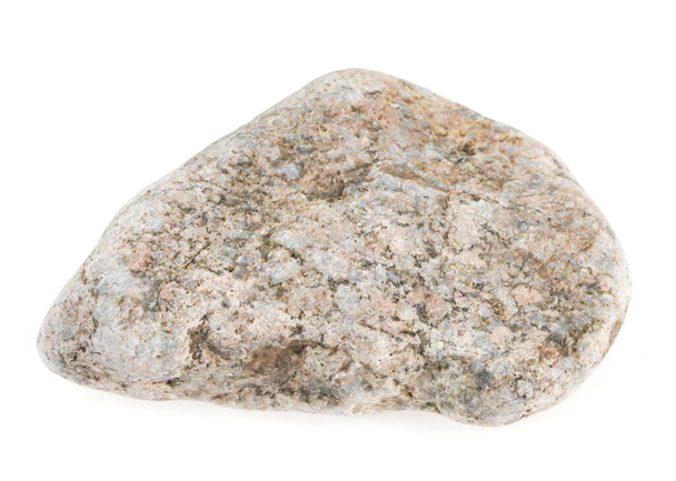 Természetes nagy kő, macskakő, fehér háttérrel elszigetelve. kád és szauna kövek - Fotó, kép