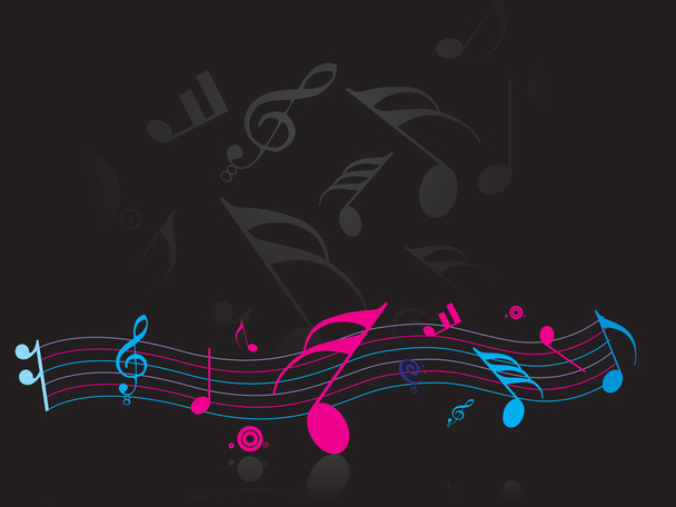 Музыкальная нота - Вектор,изображение