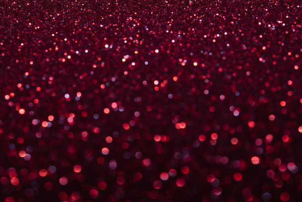 blured red glitter texture abstract background - Foto, imagen