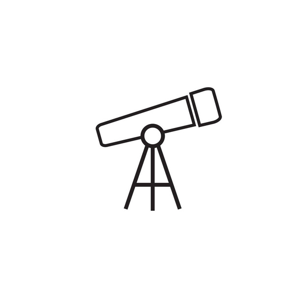 Πρότυπο φορέα σχεδιασμού λογότυπου συμβόλου του τηλεσκοπίου - Διάνυσμα, εικόνα