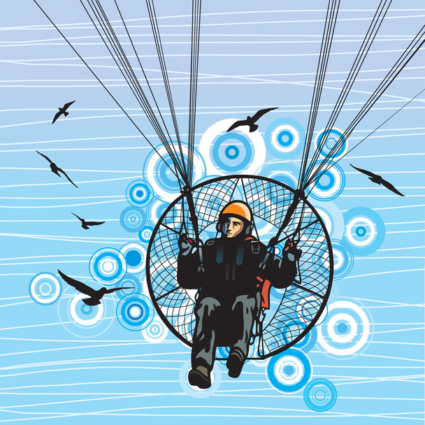 Paraglider ja paramotori
 - Vektori, kuva