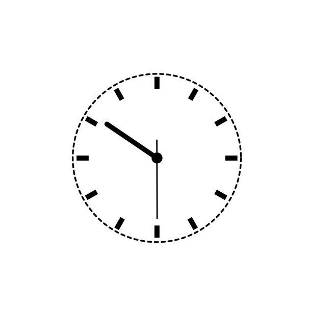 Set of clock icons. illustration white background - Photo, Image
