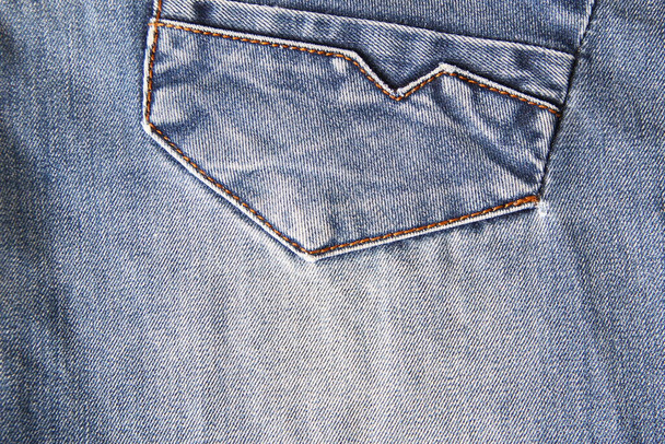 De denim achtergrond textuur. Denim jeans textuur. - Foto, afbeelding