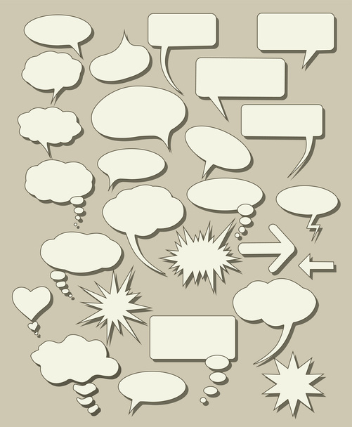 conjunto de burbujas de habla - Vector, Imagen