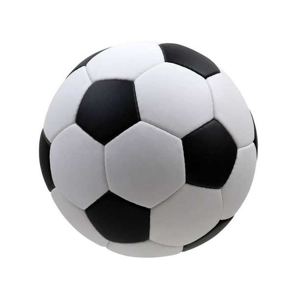 pelota de fútbol aislado sobre fondo blanco  - Foto, Imagen