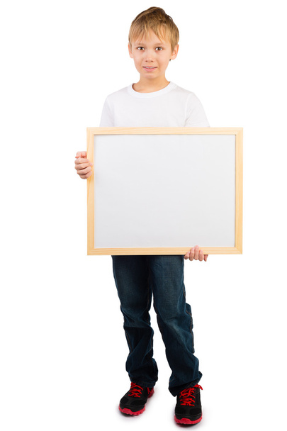 Boy with Frame - Foto, afbeelding