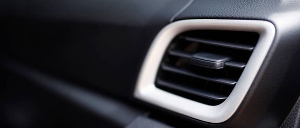 Car air conditioning. The air flow inside the car. Detail interior of car - Foto, afbeelding