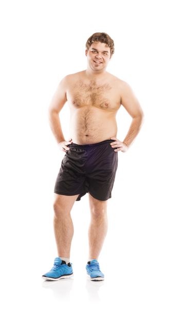 Fat fitness man - Foto, Imagem