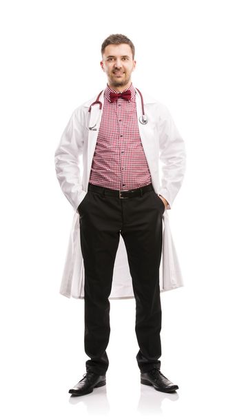 Doktor adam stetoskop ile - Fotoğraf, Görsel