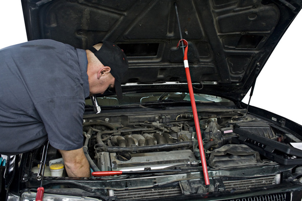 Automóvel mecânico de reparação
 - Foto, Imagem
