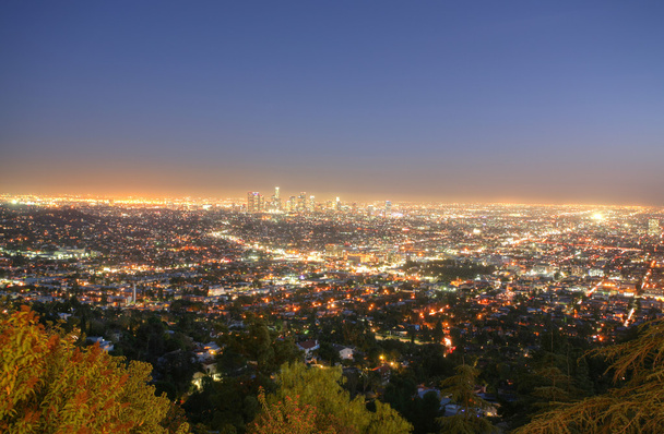 Los Angeles, California skyline in the twilight - Photo, Image
