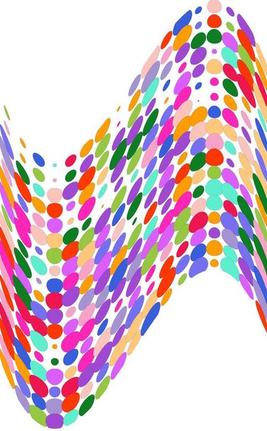 padrão com pontos coloridos - Vetor, Imagem