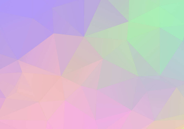 Triángulo colorido abstracto en fondo de gradación pastel. 3D triángulos de renderizado moderno para fondo de pantalla y plantilla de negocio. - Foto, imagen