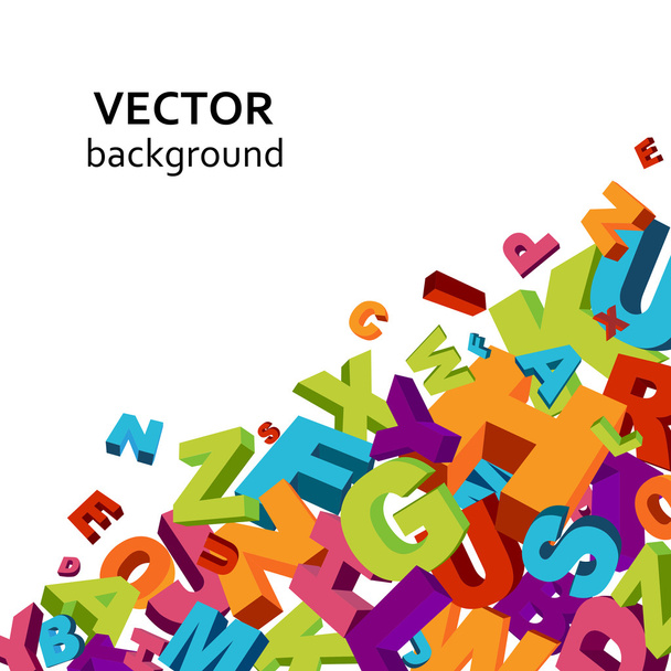 Fondo de letras
 - Vector, imagen