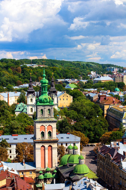 Katedral manzarası harika, Lviv. - Fotoğraf, Görsel