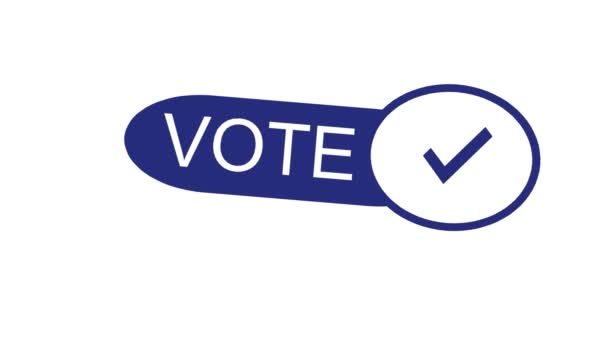 Szavazat ikon. Amerikai Egyesült Államok elnöki választás demokrácia ünnep koncepció digitális összetétel - Felvétel, videó