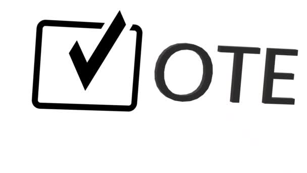Abstimmungen. Vereinigte Staaten von Amerika Präsidentschaftswahl Demokratie Feiertagskonzept digitale Zusammensetzung - Filmmaterial, Video