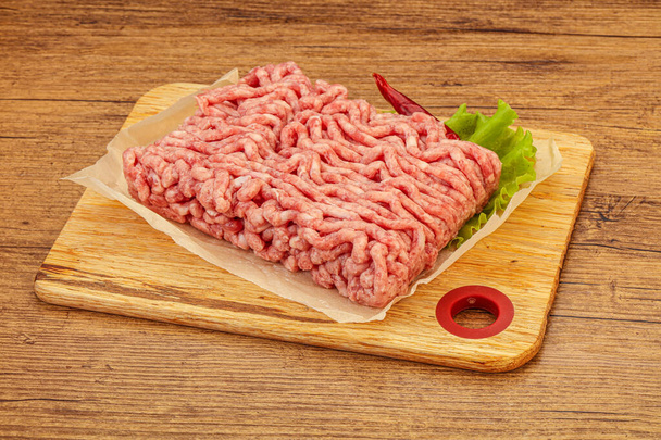 Carne picada - cerdo y ternera - para cocinar - Foto, imagen