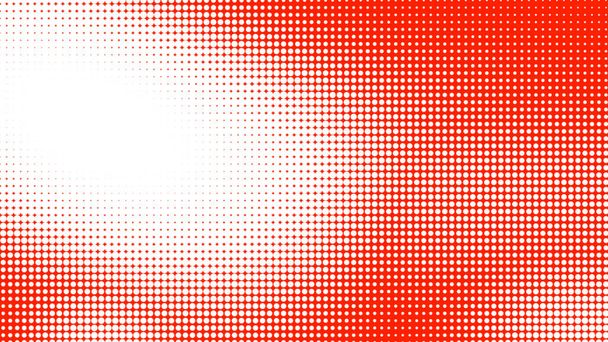 Punto medio tono rojo blanco patrón de color gradiente textura con tecnología de fondo digital. Dots pop art estilo cómics.  - Foto, Imagen
