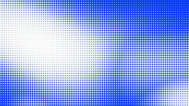 Pois demi-ton blanc bleu texture dégradé de couleur avec fond numérique de la technologie. BD pop art à pois avec fond d'été.  - Photo, image