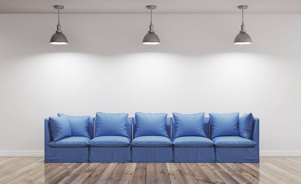 Luxury Modern Living Room, 3d rendering illustration - Foto, Bild