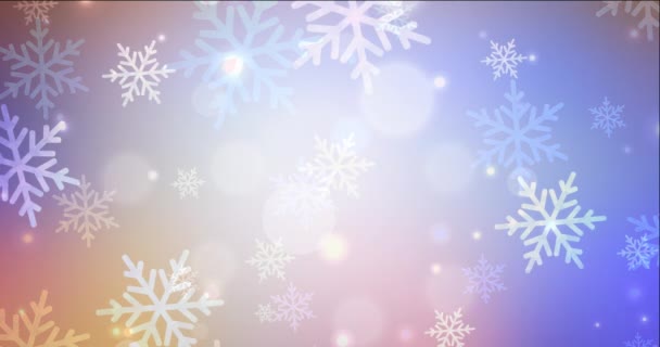4K smyčka světlá vícebarevná animace ve vánočním stylu. - Záběry, video
