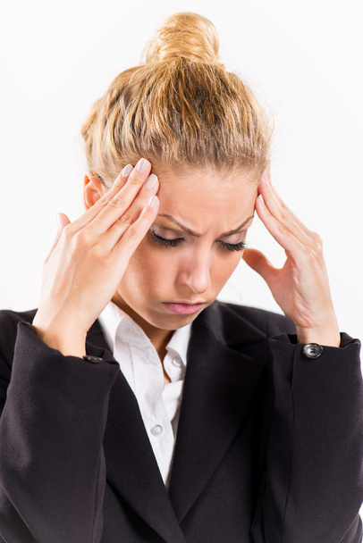 Businesswoman with a headache - Foto, Imagem
