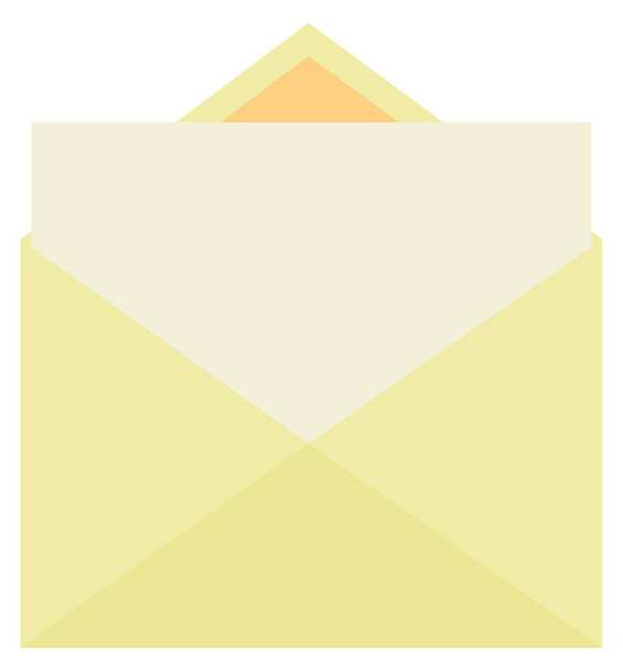 open envelopes. concept of analysis correspondence, spam and personal communication. isolated on white background. flat style modern design vector illustration - Vector, Image