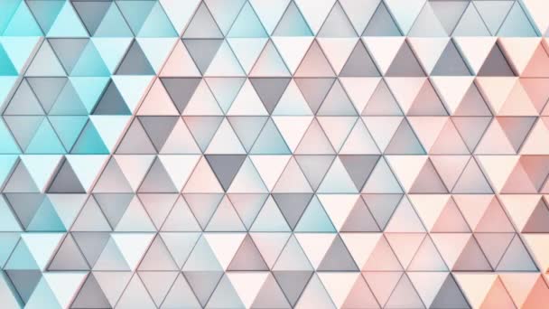 Ismétlődő háromszög kockák háttér, 3d renderelés. - Felvétel, videó