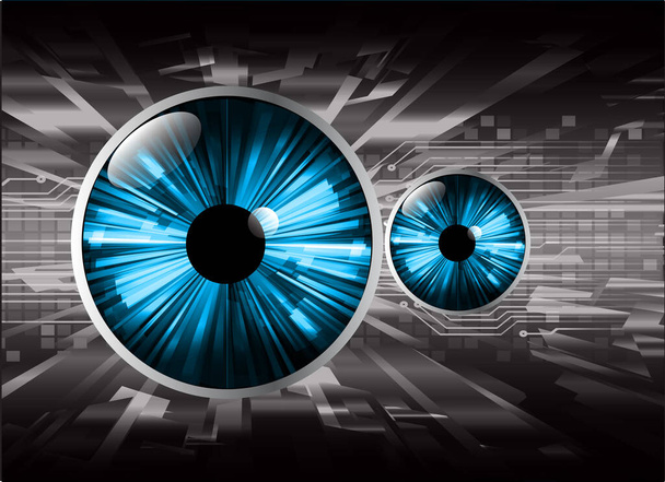 eye of the future. vector illustration - Vetor, Imagem
