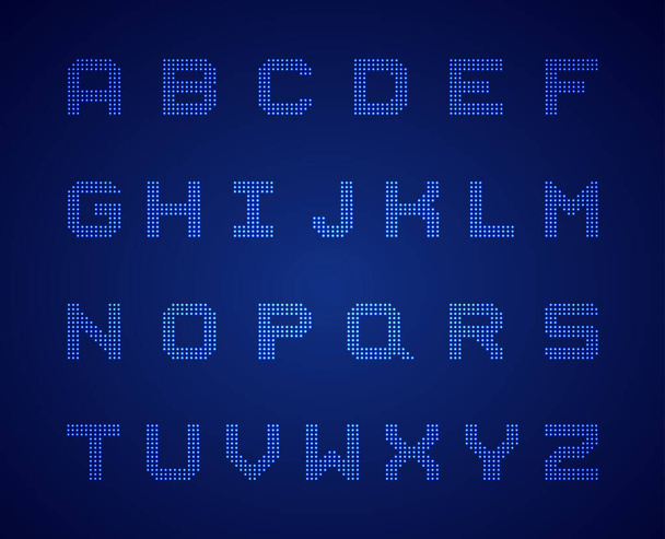 vector alphabet. numbers set. - Vetor, Imagem