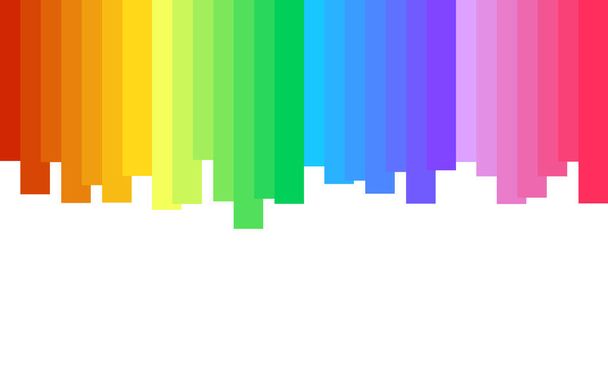 Fondo de espectro colorido, arco iris abstracto. Fondo vectorial - Vector, Imagen