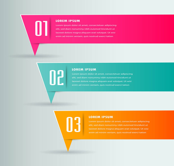 vector illustration of infographic templates for your business - Vektör, Görsel