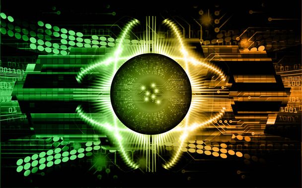 background design of human eye and abstract elements for use in science and technology - Vector, imagen