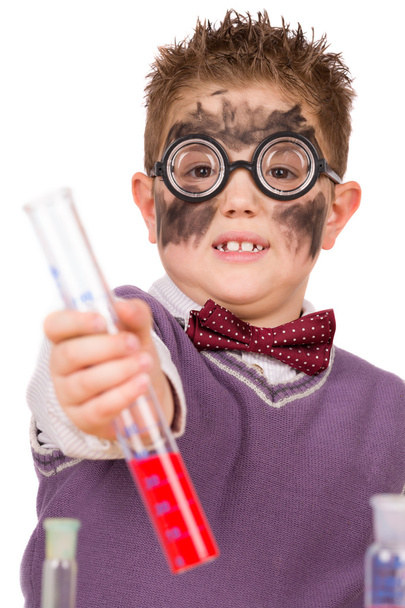 Little funny chemist - Foto, Bild