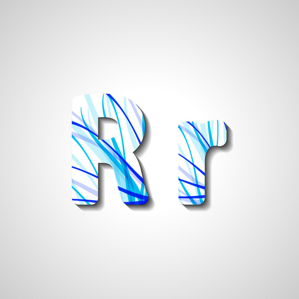 barevné písmeno abecedy - Vektor, obrázek